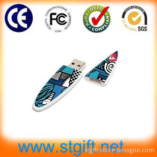 OEM Plastic Skateboard USB Flash Disk with Customized Logo